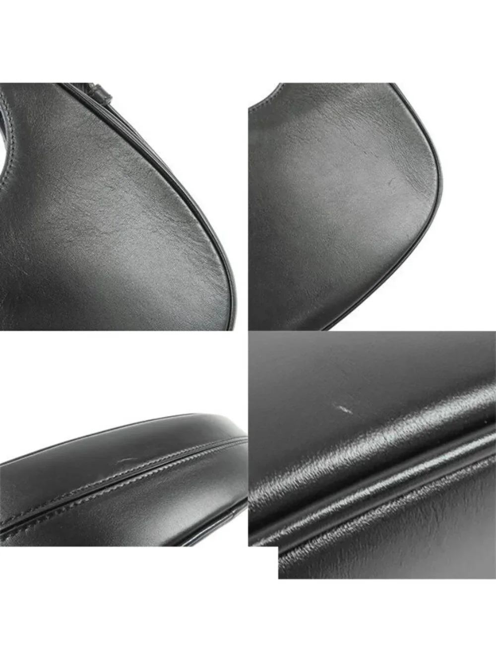 Saint Laurent le Fermoir Black Leather Hobo